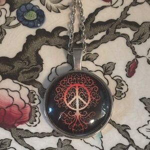 Peace Tree Pendant Necklace Silver Chain Hippie Bohemian Boho Women’s Jewelry